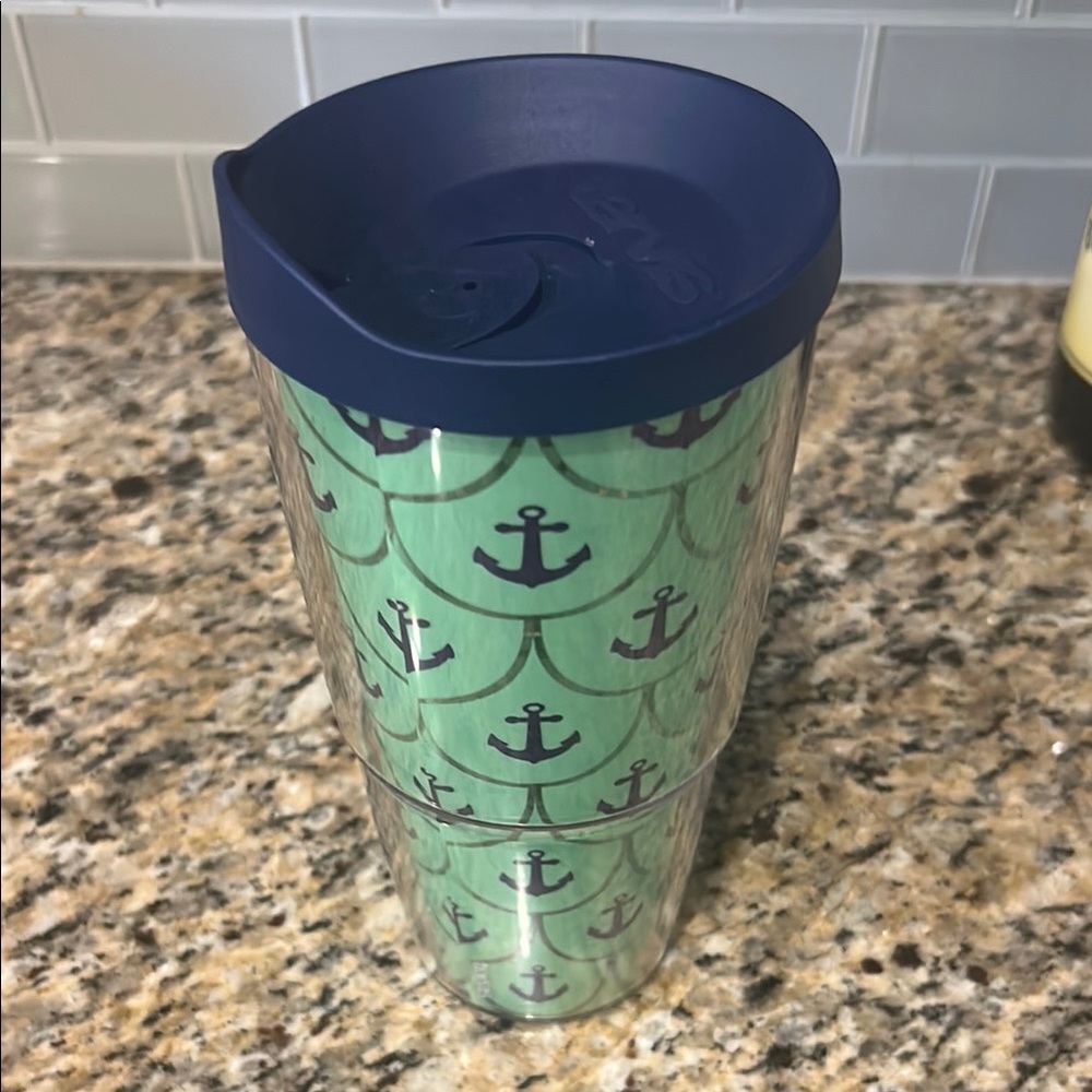 Tervis Nautical Anchor Tumbler with Blue Lid
